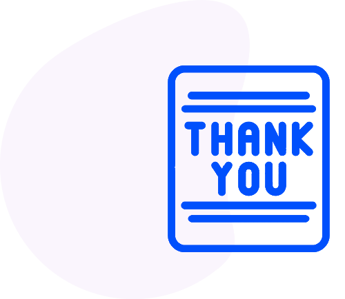 Icon representing Amazon insert card and thank you card design services.