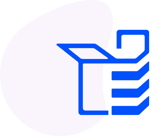 Icon representing Amazon product packaging design services.